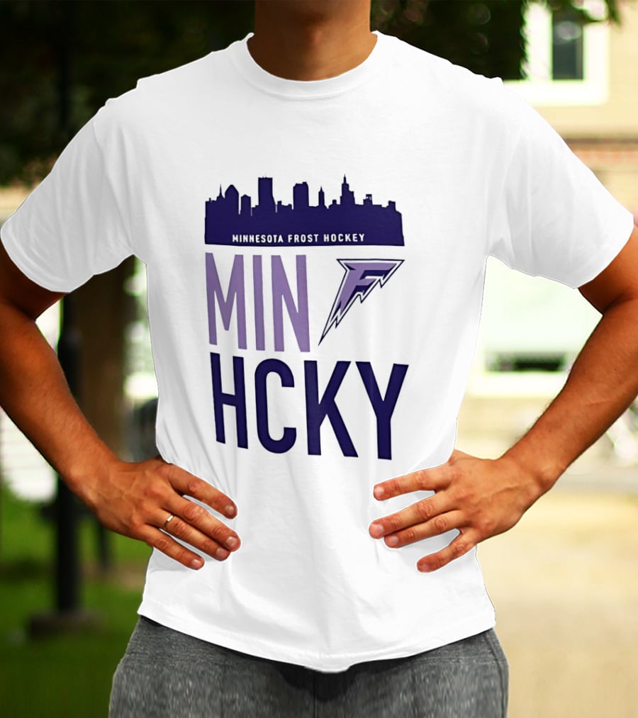 Minnesota Frost Hockey Skyline MVP MIN HCKY F T-Shirt