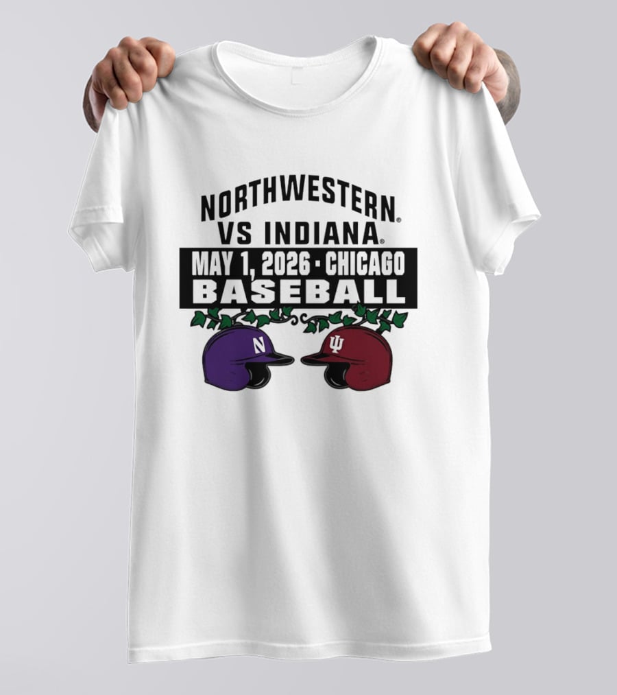 Northwestern Vs Indiana May 1 2026 Chicago Baseball T-Shirt