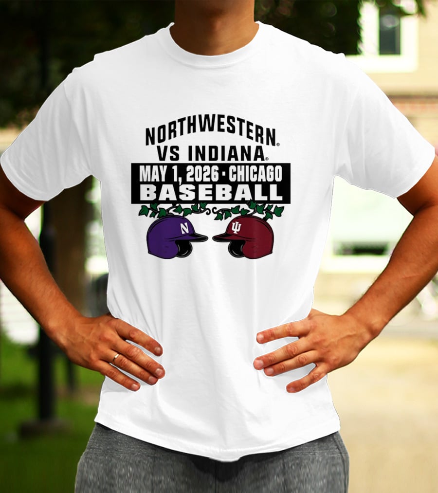 Northwestern Vs Indiana May 1 2026 Chicago Baseball T-Shirt