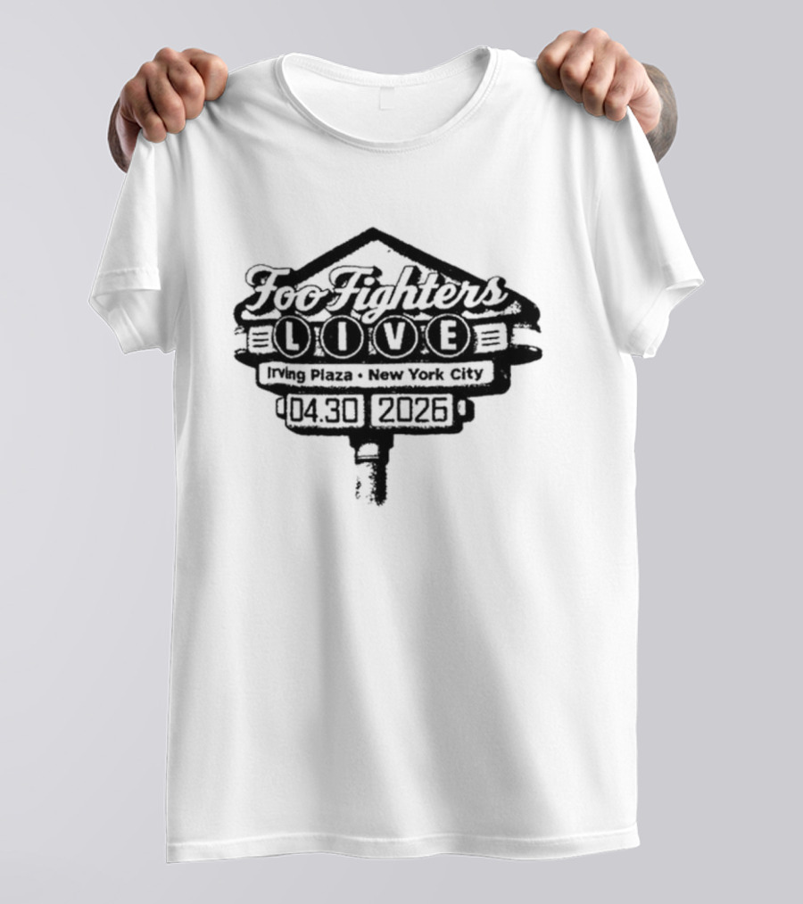 Foo Fighters Live New York April 30 2026 Event T-Shirt