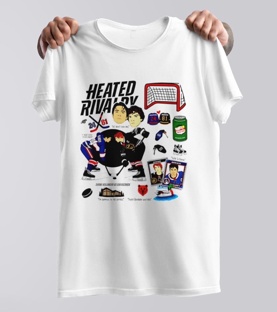Heated Rivalry 24 Vs 81 Shane Hollander Ilya Rozanov Hockey Showdown Iconic Duel T-Shirt