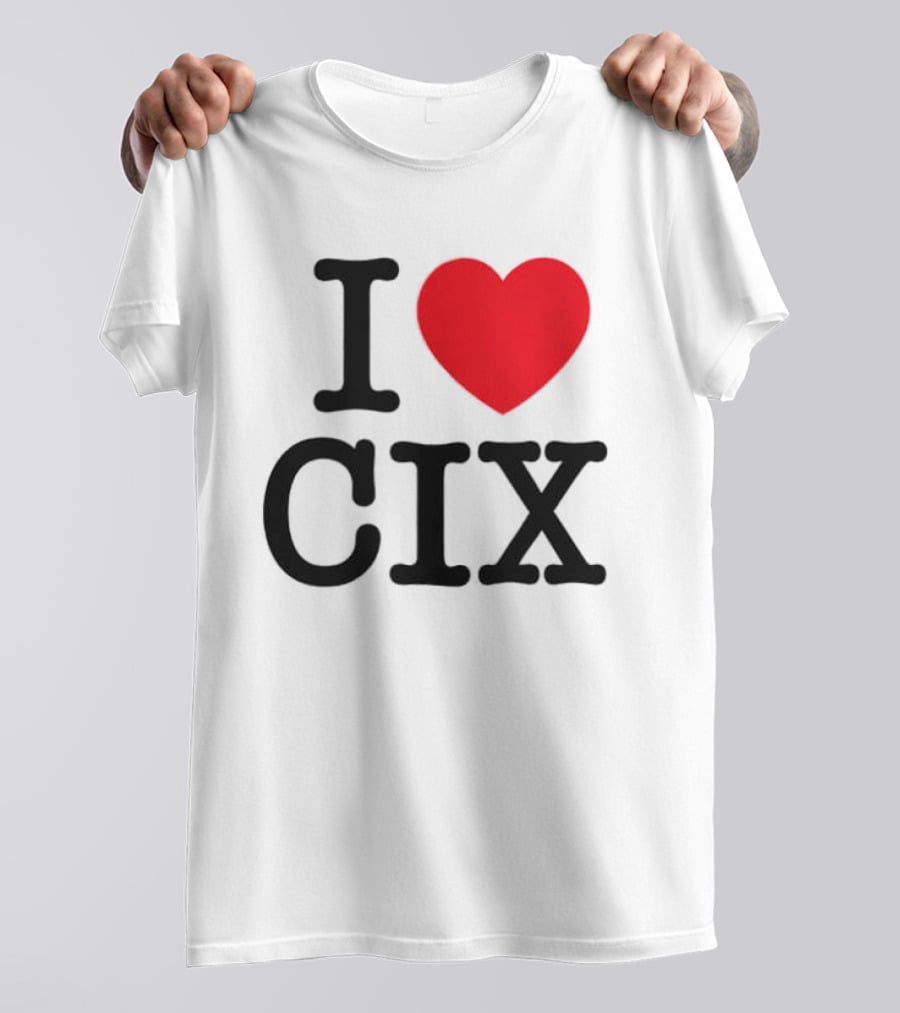 I Love CIX Fan Merchandise With Heart T-Shirt