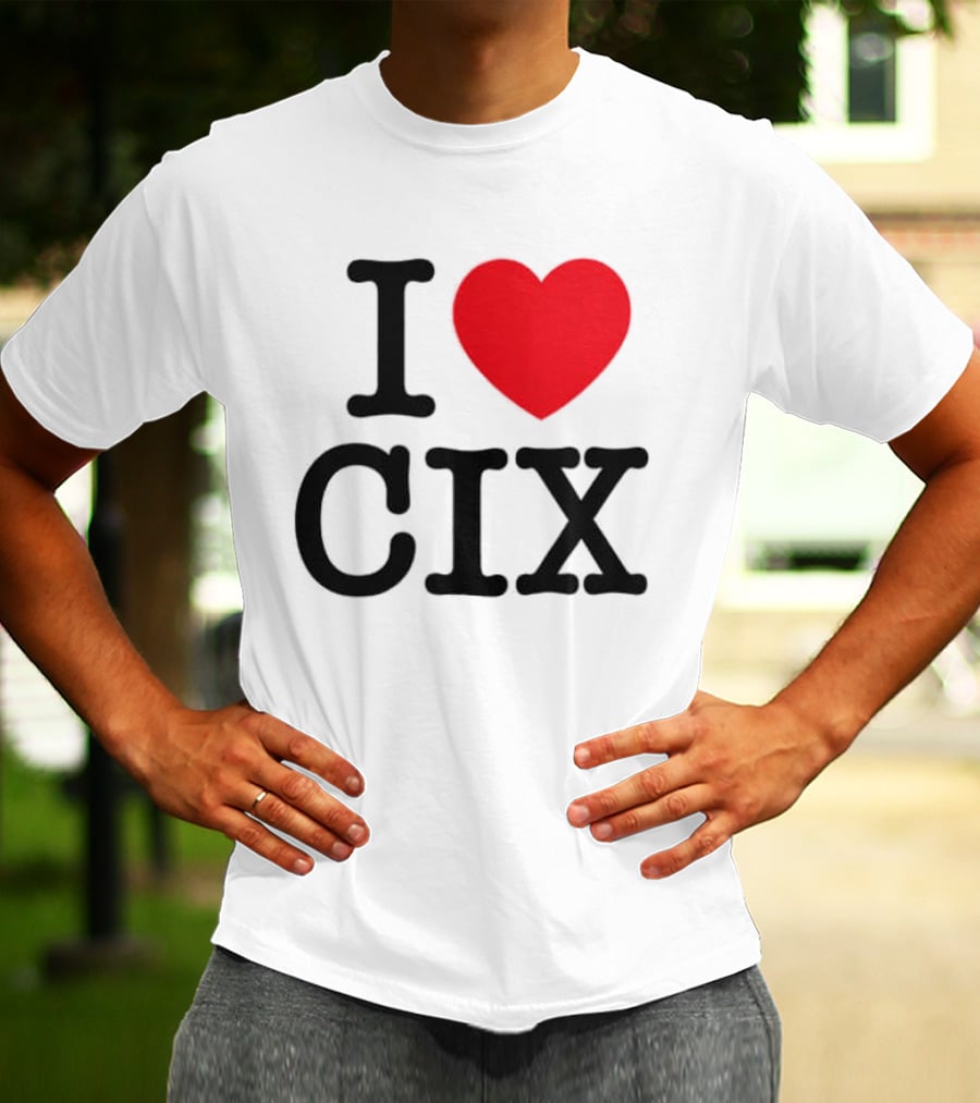 I Love CIX Fan Merchandise With Heart T-Shirt