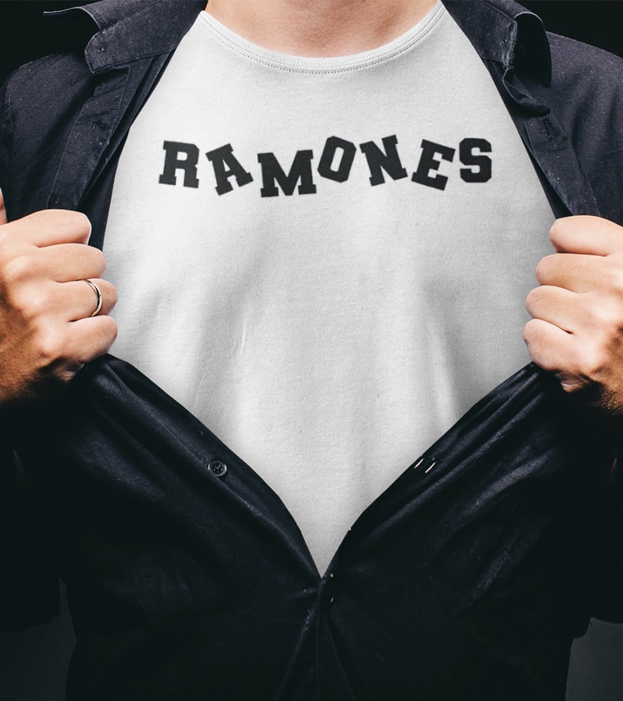 Ramones Official Band Name T-Shirt