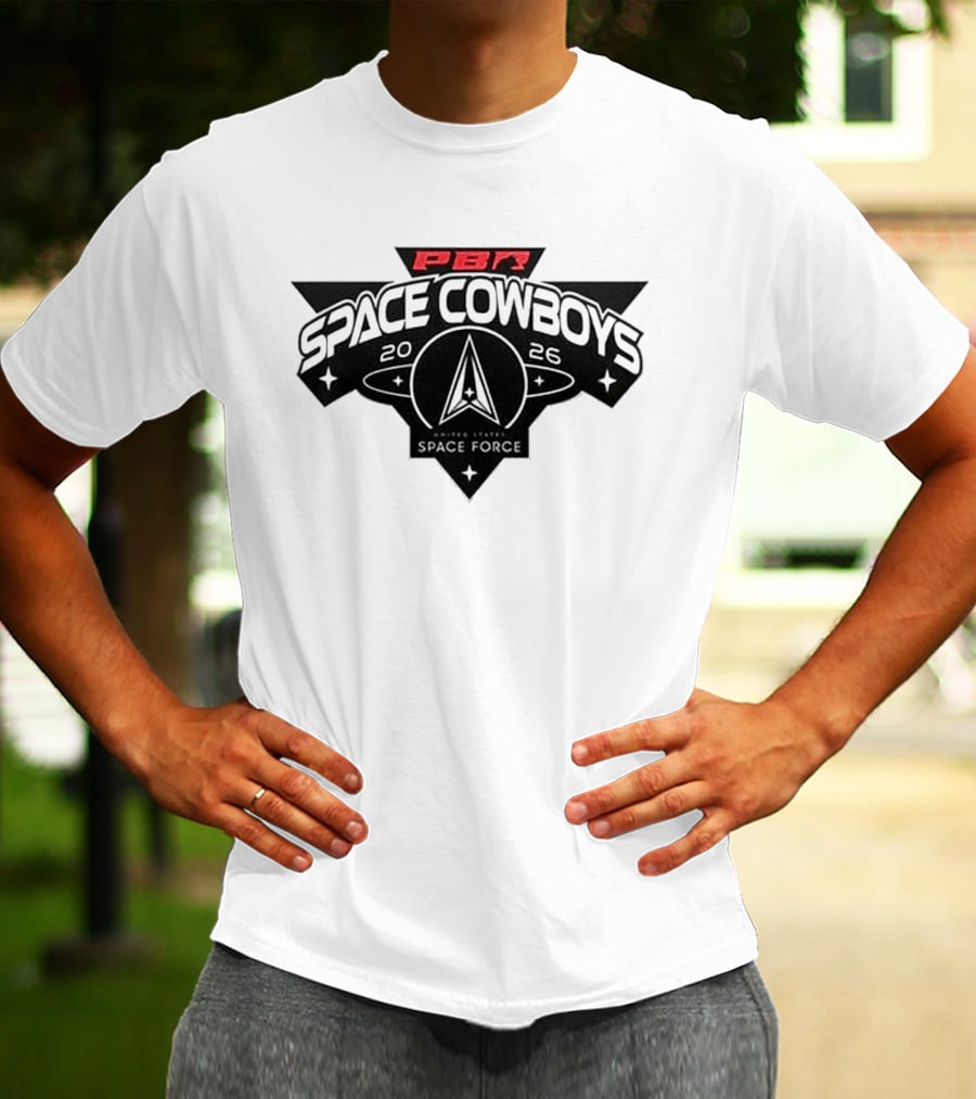 Tim McGraw Air Force Falcons PBR 2026 Space Cowboys T-Shirt
