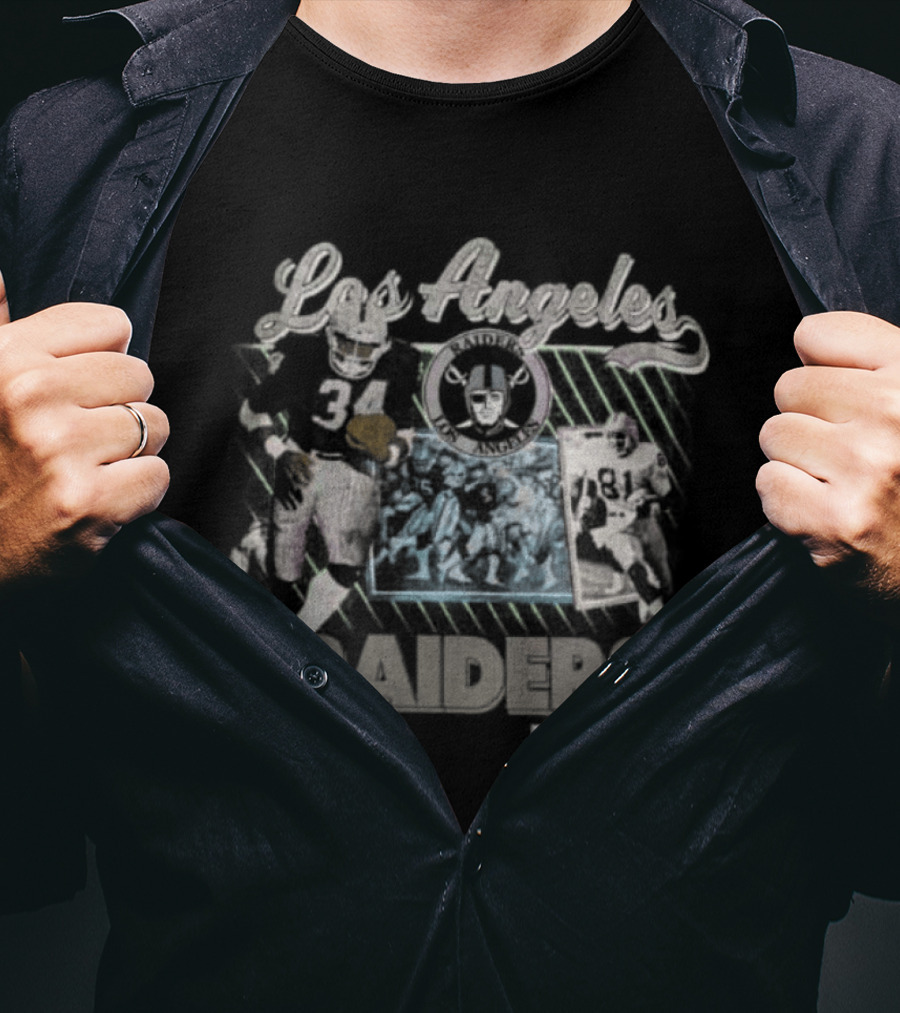 Los Angeles Raiders Bo Jackson Tim Brown 1990 T-Shirt