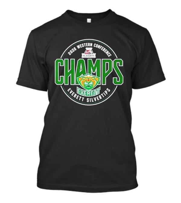 2026 Western Conference Champs Everett Silvertips T-Shirt