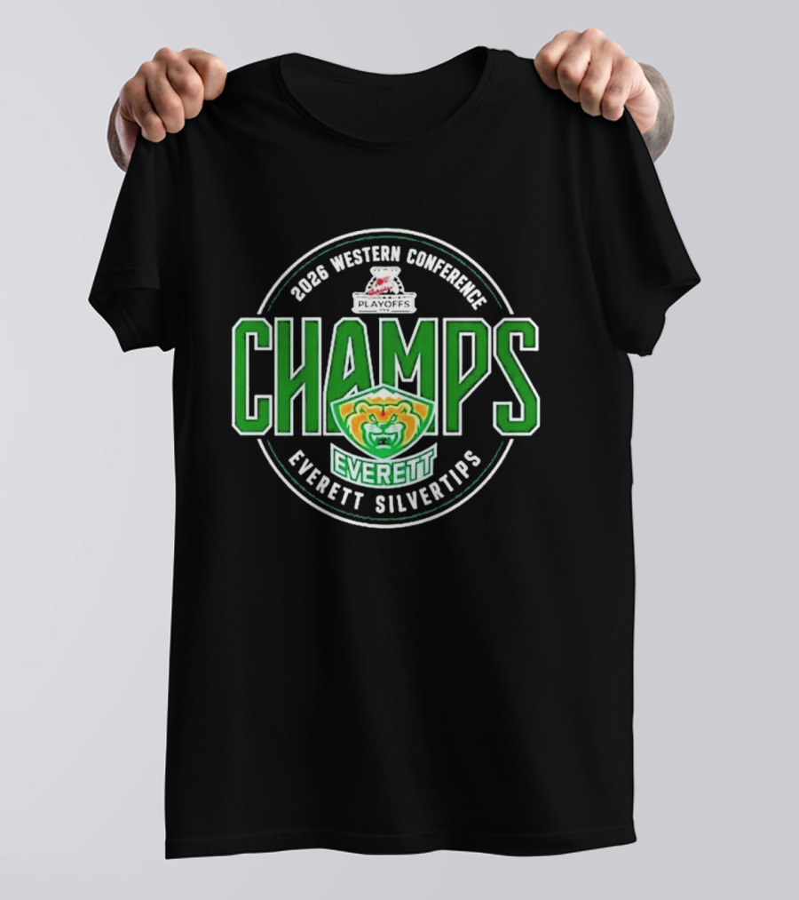 2026 Western Conference Champs Everett Silvertips T-Shirt