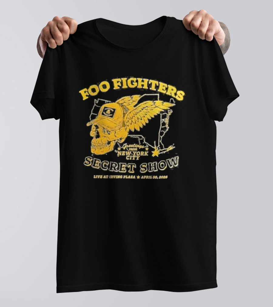 Foo Fighters Secret Show New York City Live At Irving Plaza April 30 2026 T-Shirt