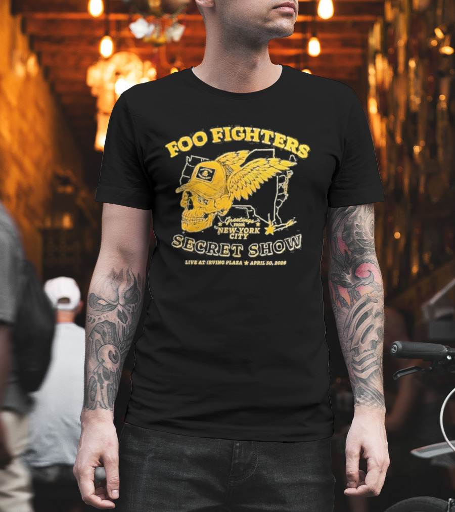 Foo Fighters Secret Show New York City Live At Irving Plaza April 30 2026 T-Shirt