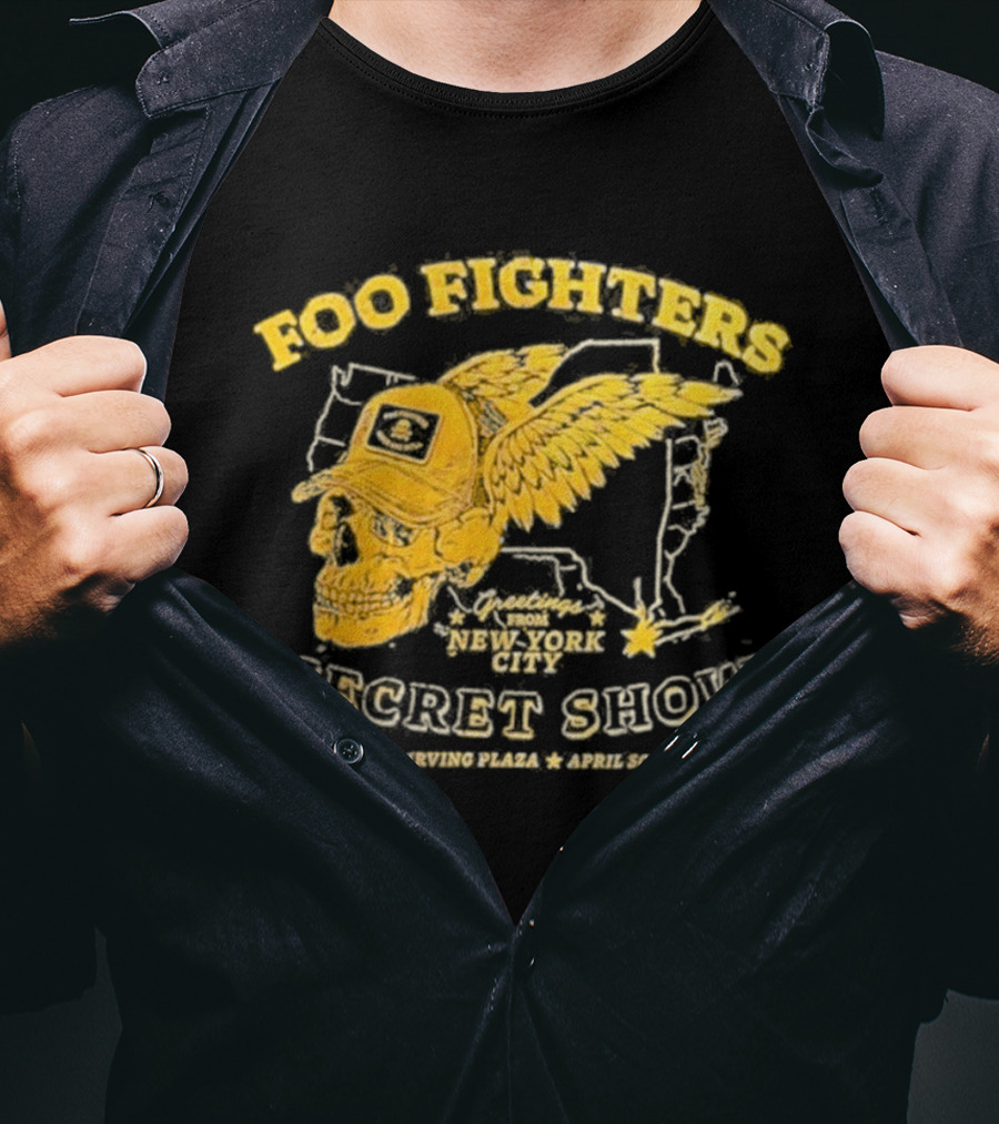 Foo Fighters Secret Show New York City Live At Irving Plaza April 30 2026 T-Shirt