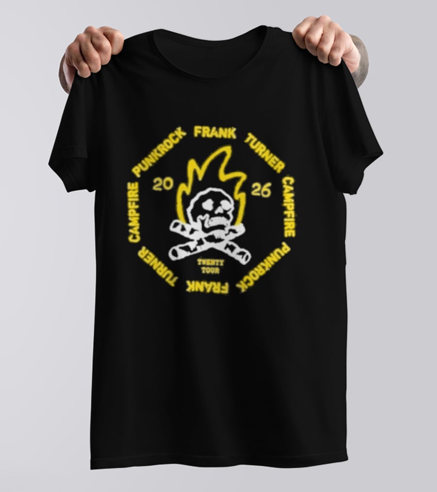 Frank Turner Campfire Punkrock 2026 Twenty Tour T-Shirt