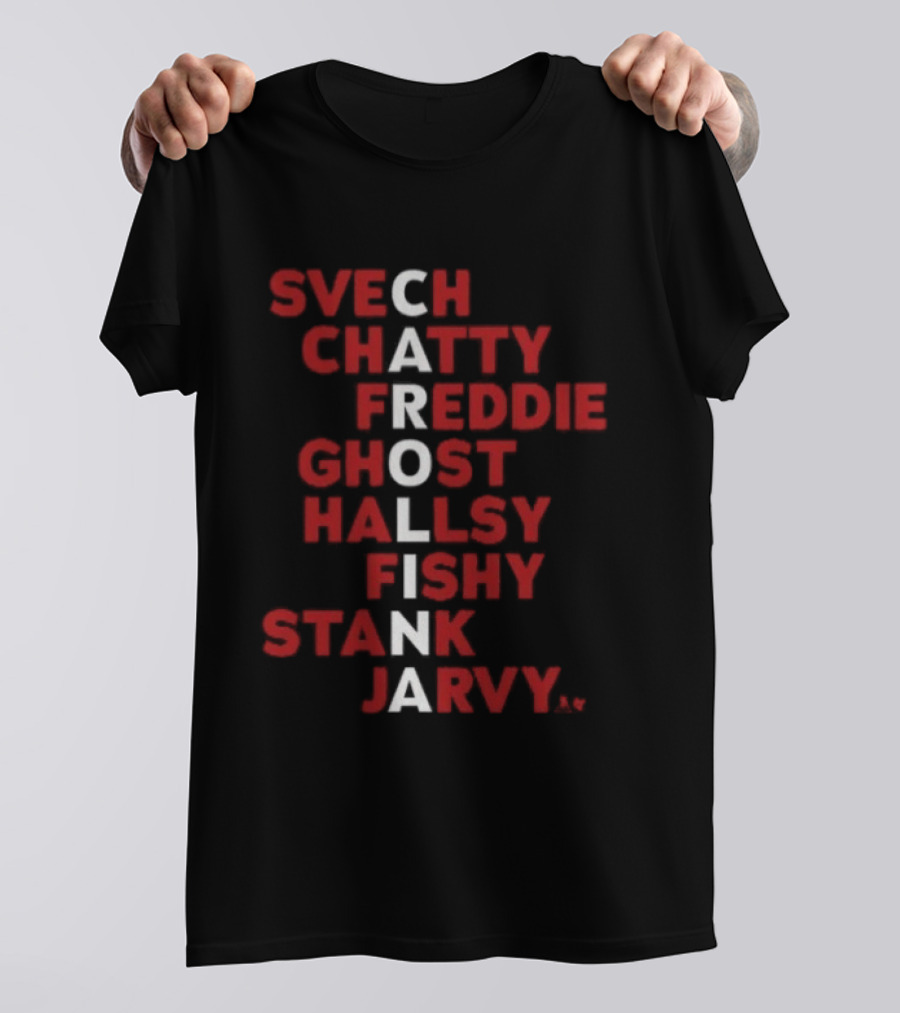 Carolina Hockey Names 2026 Svech Chatty Freddie Ghost Hallsy Fishy Stank Jarvy T-Shirt
