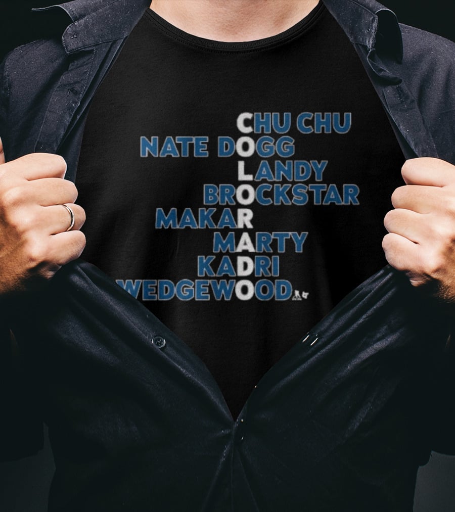 Colorado Hockey Players 2026 Chu Chu Nate Dogg Landy Brockstar Makar Marty Kadri Wedgewood T-Shirt