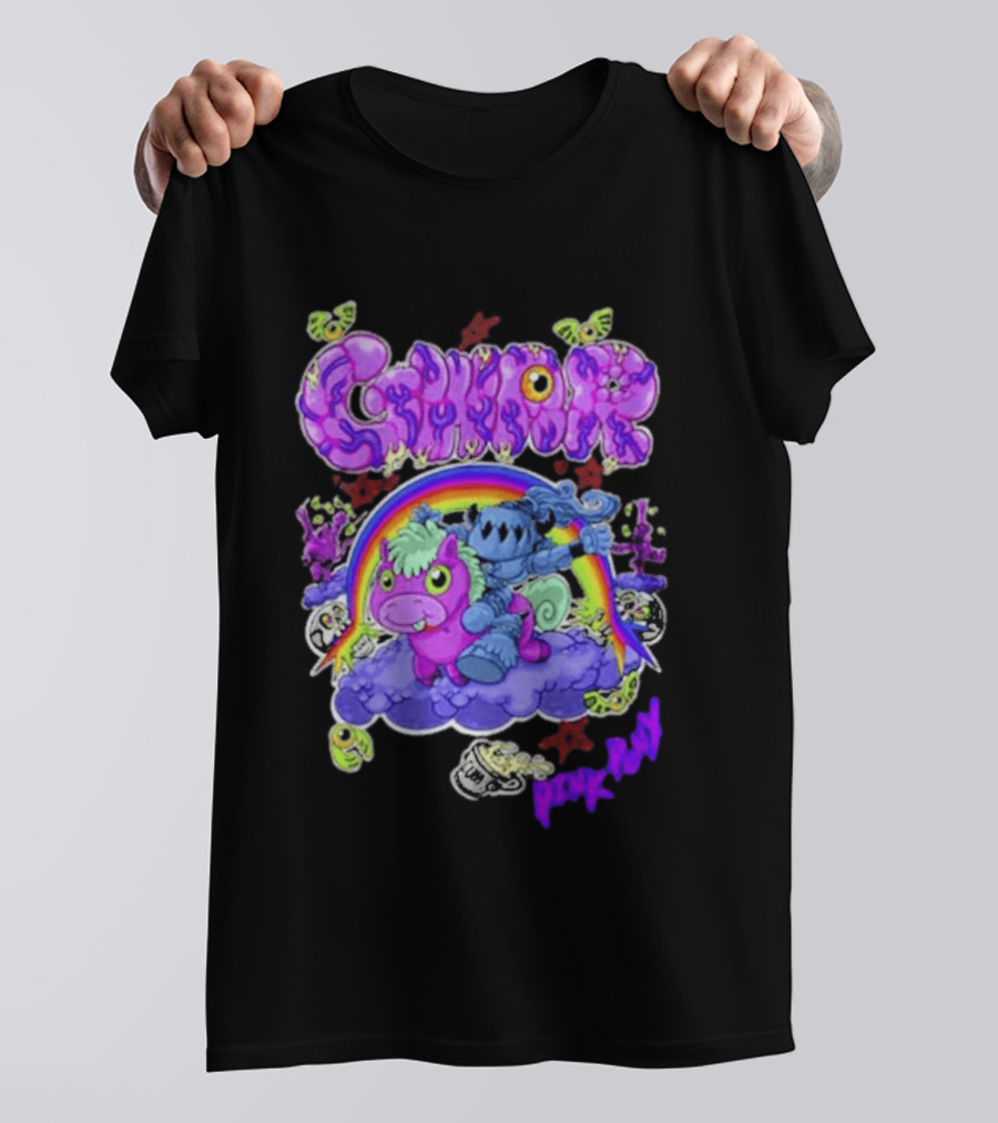 Gwar Pink Pony Club Rainbow Fantasy Adventure T-Shirt