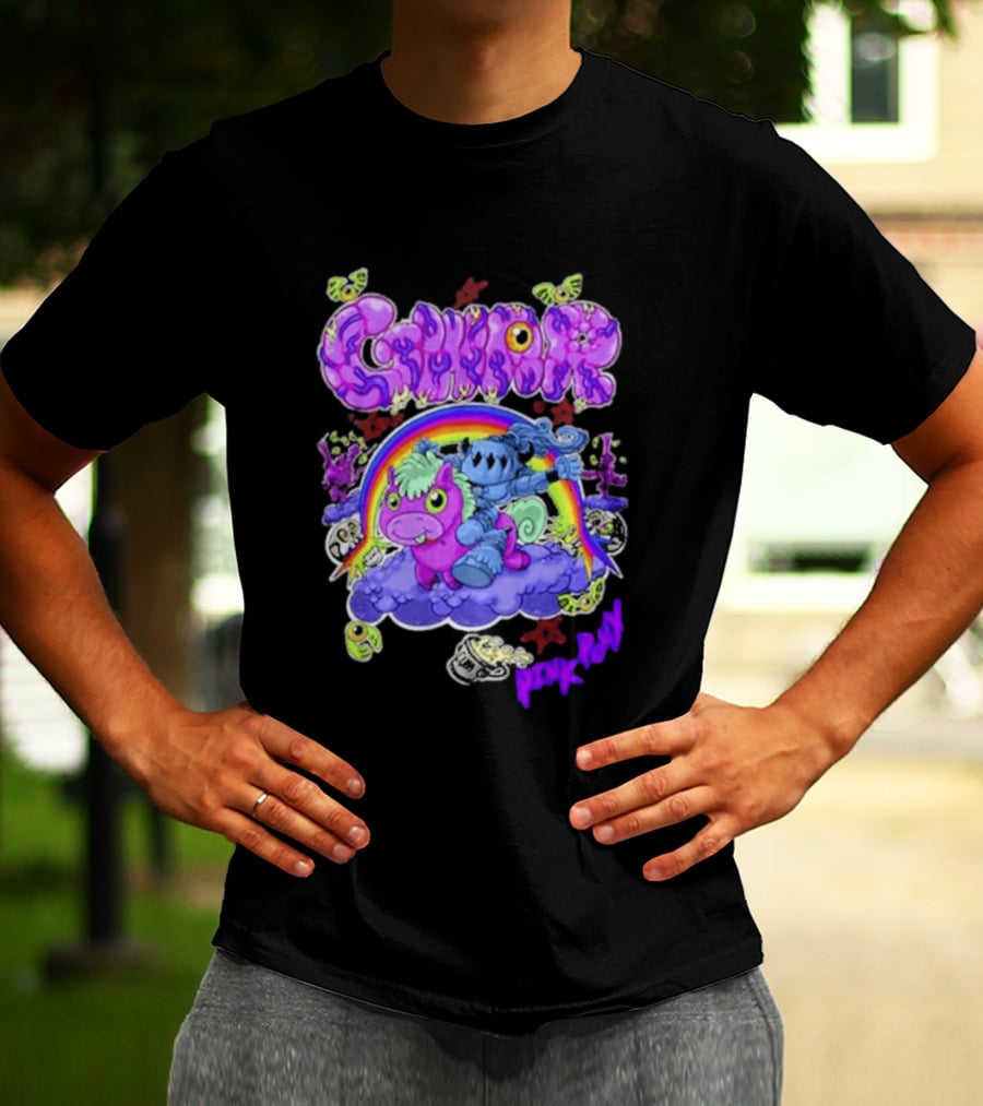 Gwar Pink Pony Club Rainbow Fantasy Adventure T-Shirt
