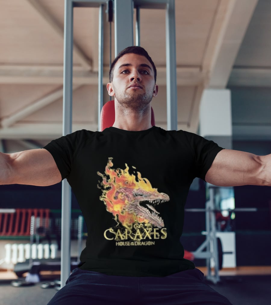 House Of The Dragon Caraxes Fiery Dragon Head T-Shirt