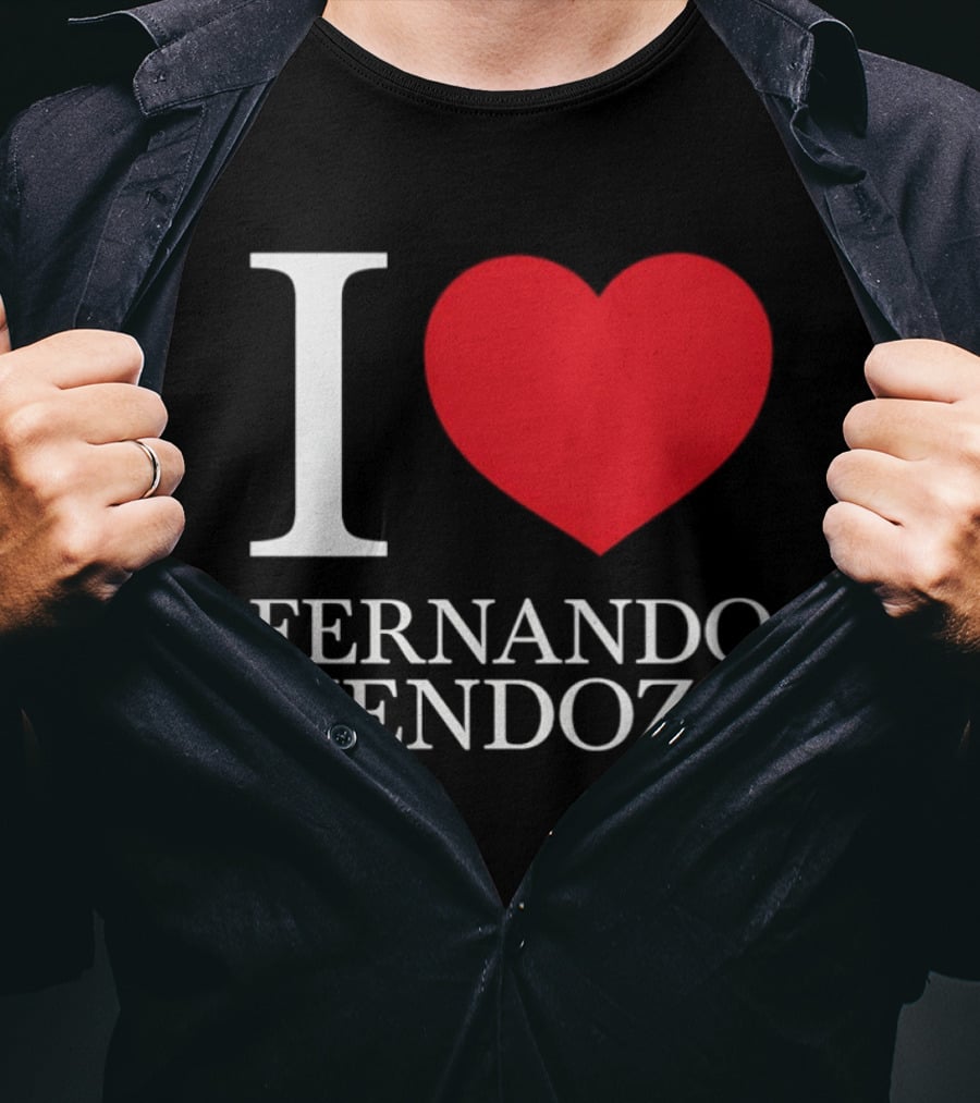 I Love Fernando Mendoza Raiders Football Fan Gear T-Shirt