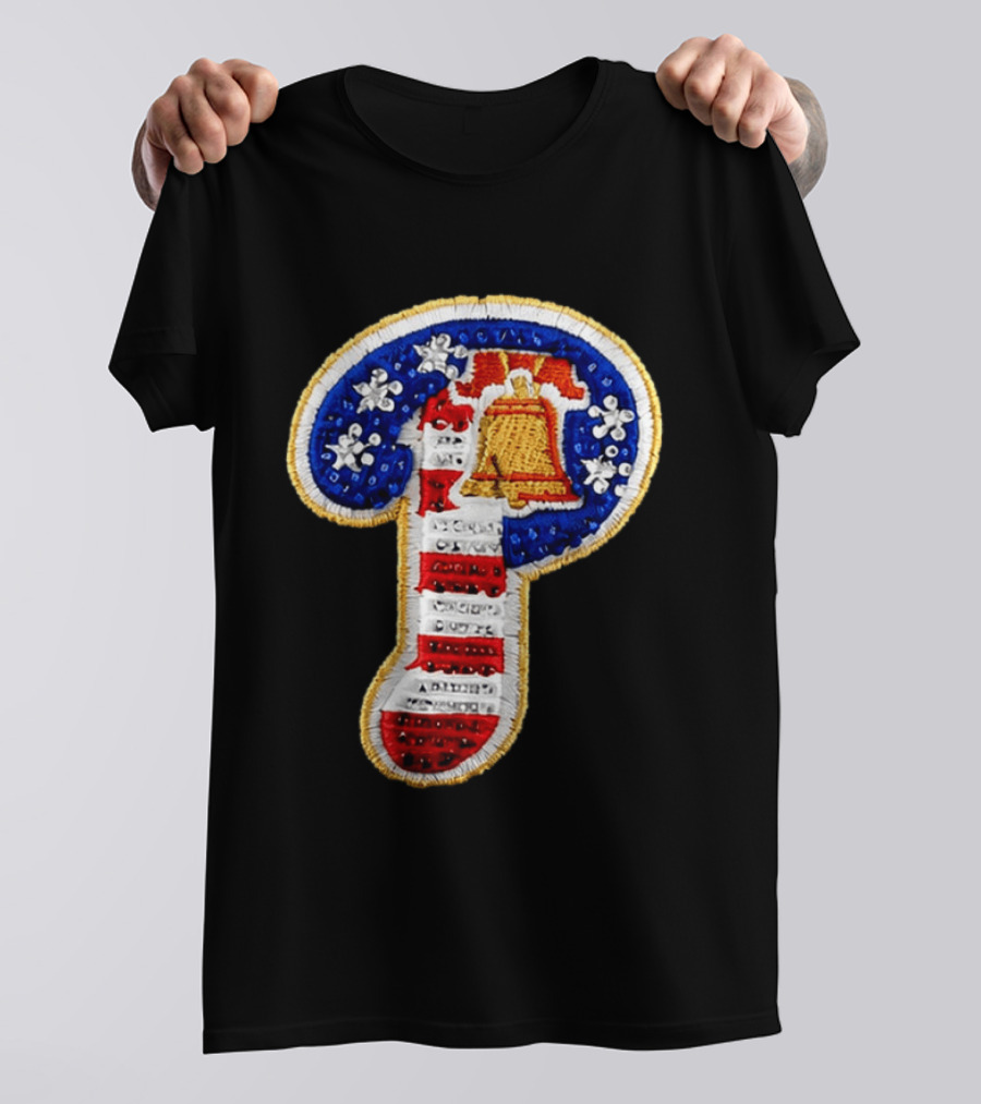 Philadelphia Bell Embroidered P American Flag Snapback Hat Kelly Oubre Jr T-Shirt