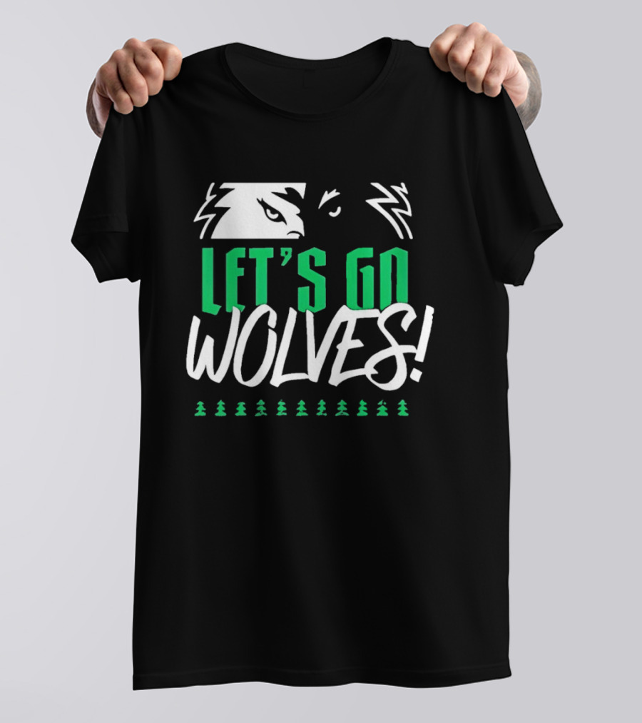 Let's Go Wolves Minnesota Timberwolves Basketball Team Excitement T-Shirt