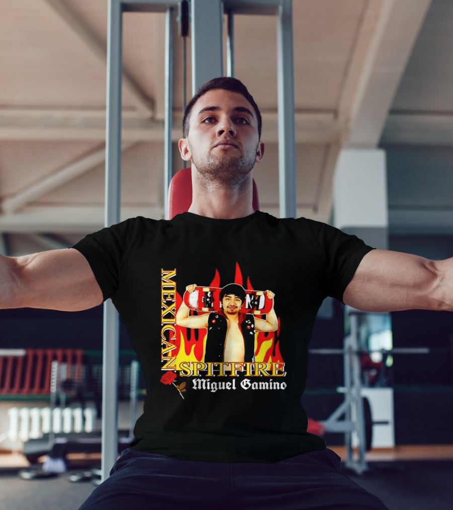 Mexican Spitfire Miguel Gamino Skateboard Fire Rose Vest T-Shirt