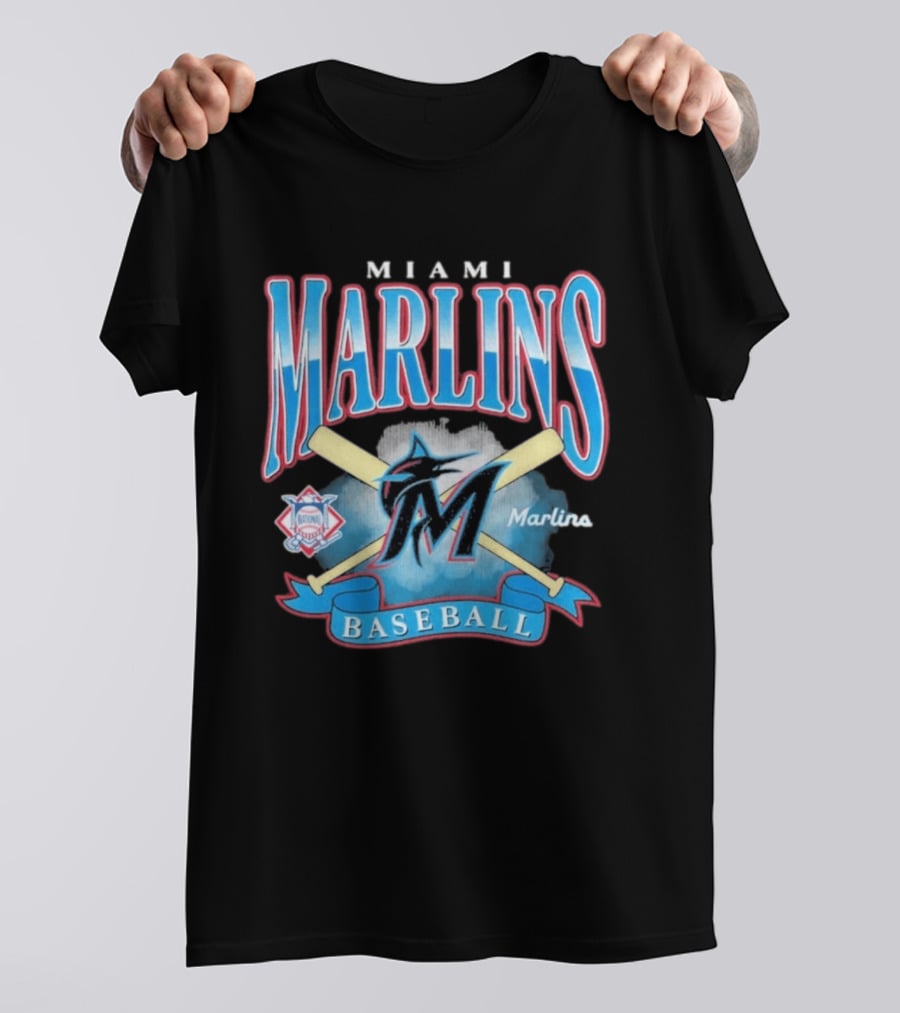 Miami Marlins Baseball Chrometown 47 Franklin National League T-Shirt
