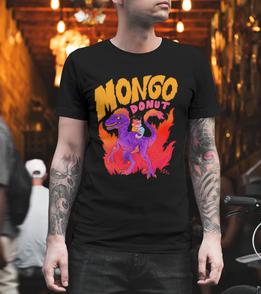 Mongo Donut Dungeon Crawler Carl Dinosaur T-Shirt