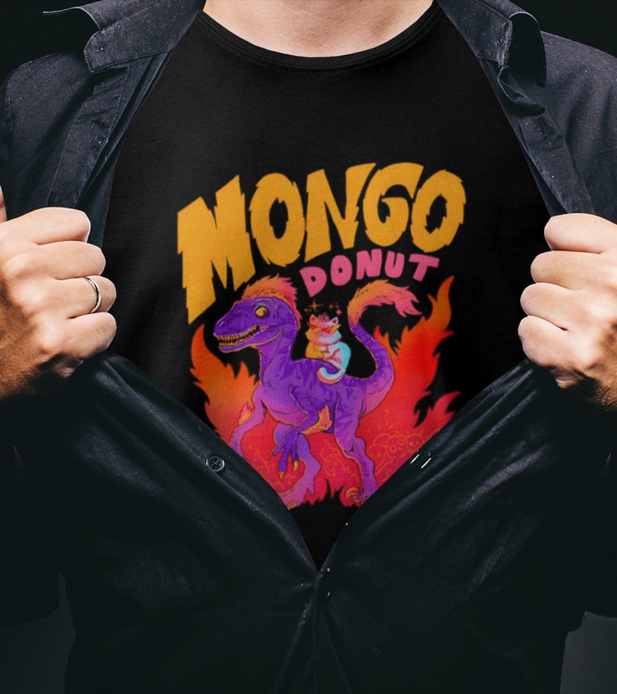 Mongo Donut Dungeon Crawler Carl Dinosaur T-Shirt