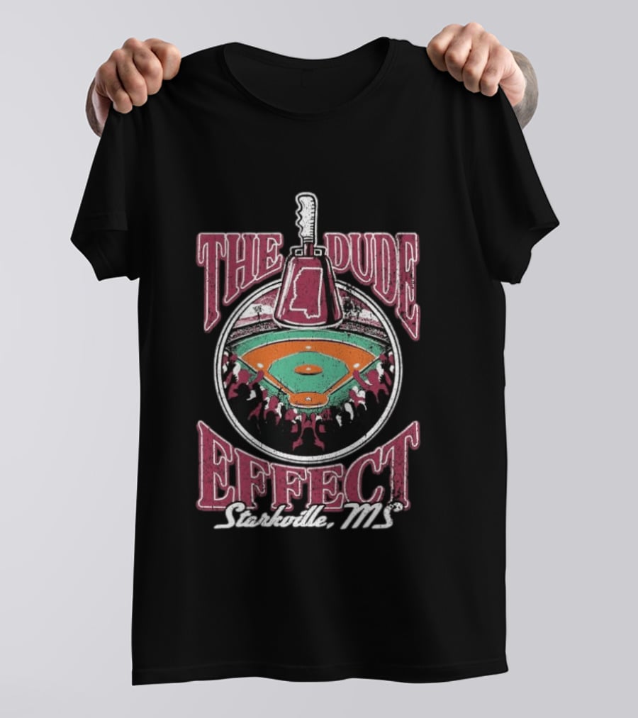 The Dude Effect Starkville MS Baseball Stadium Axe T-Shirt