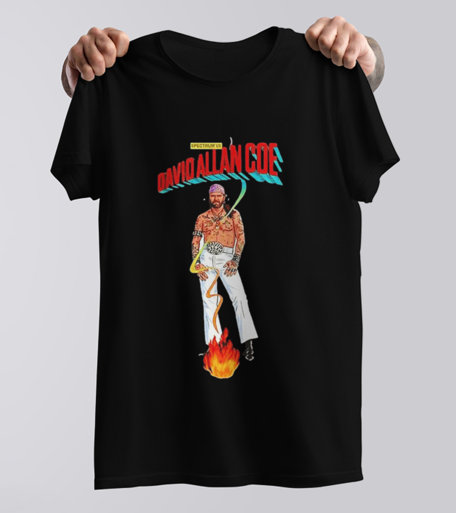 David Allan Coe Spectrum VII 2026 Vintage Style Music T-Shirt
