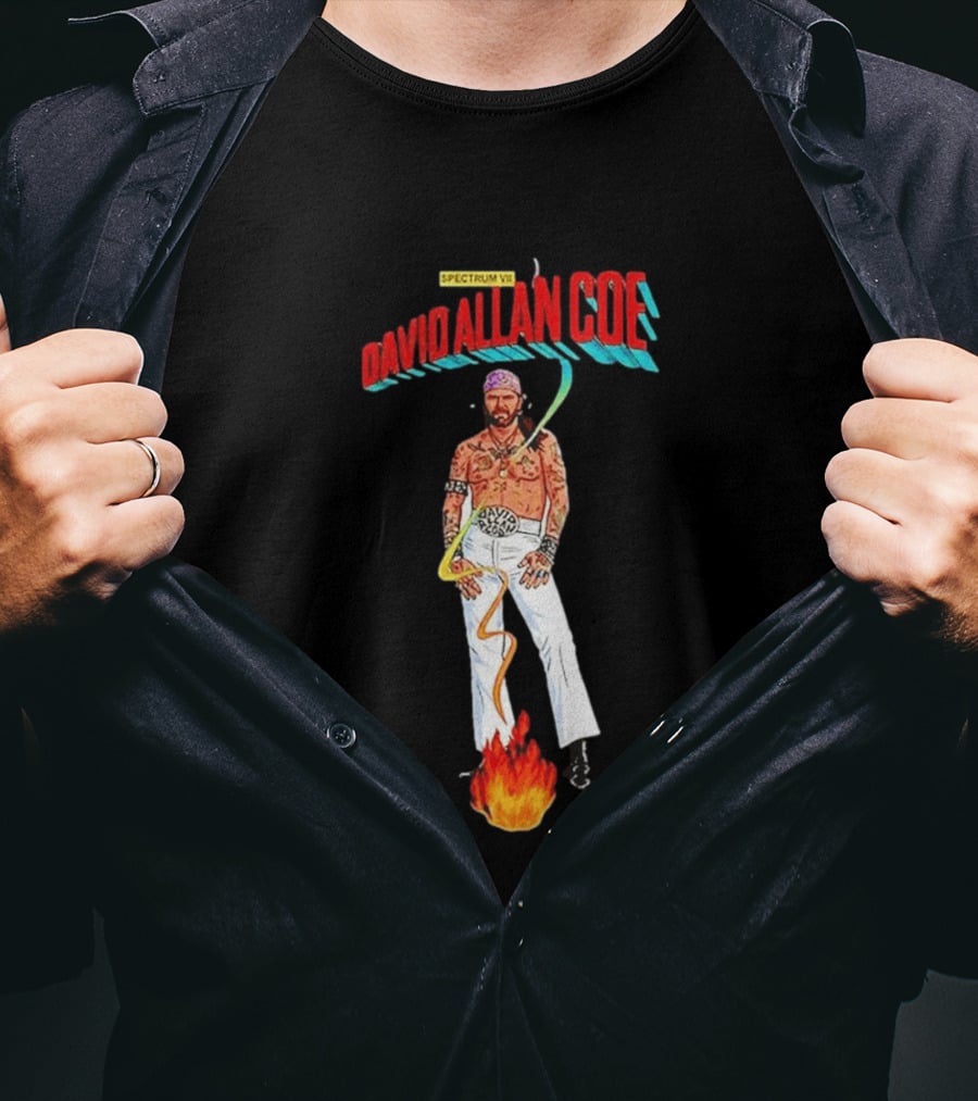David Allan Coe Spectrum VII 2026 Vintage Style Music T-Shirt