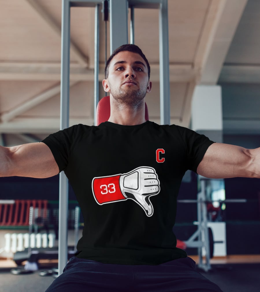 Nice Tek 33 Thumbs Down C Cleveland Guardians T-Shirt