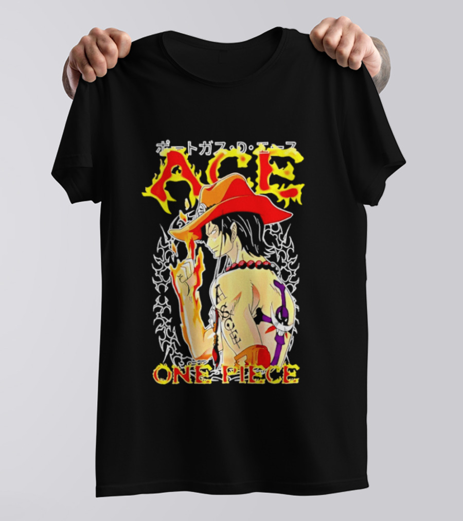 Portgas D. Ace One Piece Anime Flame T-Shirt