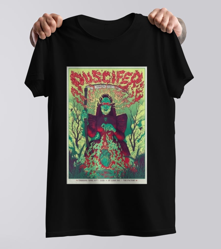 Puscifer Normal Isn't Chesterfield MO Apr 30 2026 St Louis MO The Factory T-Shirt
