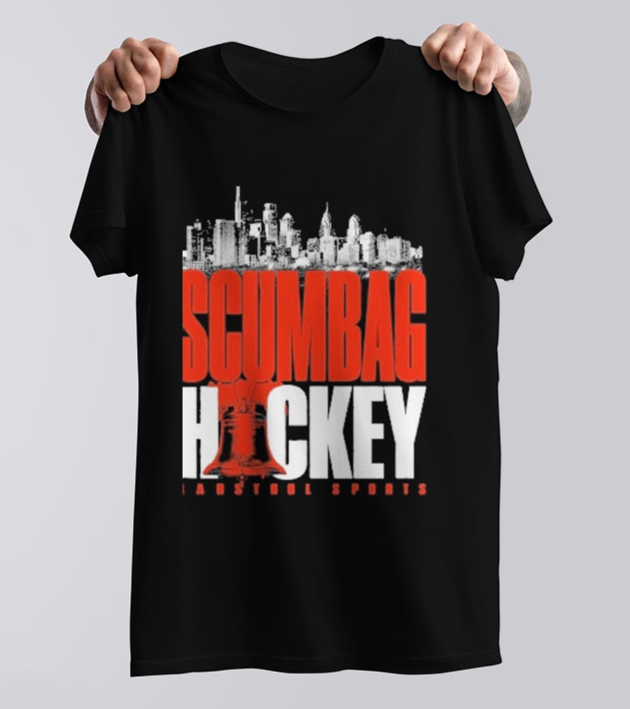Barstool Sports Scumbag Hockey City Skyline T-Shirt