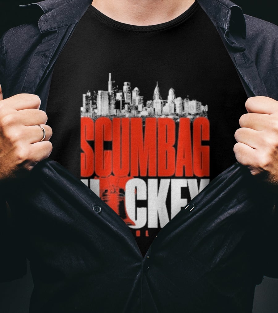 Barstool Sports Scumbag Hockey City Skyline T-Shirt
