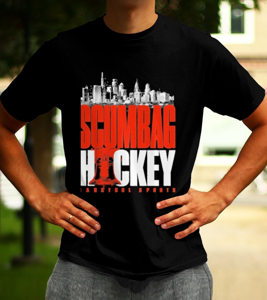Barstool Sports Scumbag Hockey City Skyline T-Shirt