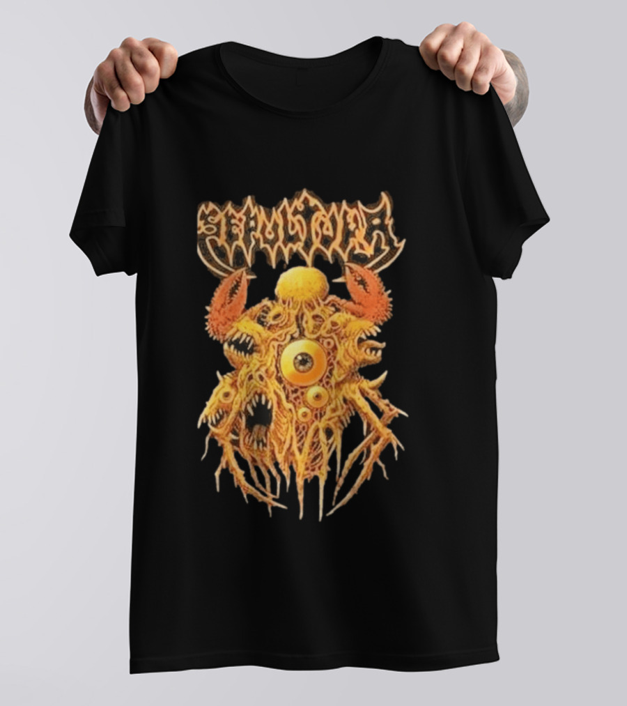 Sepultura Celebrating Life Through Death Tour 2026 Wellmont Theater Montclair NJ April 29 Monster T-Shirt