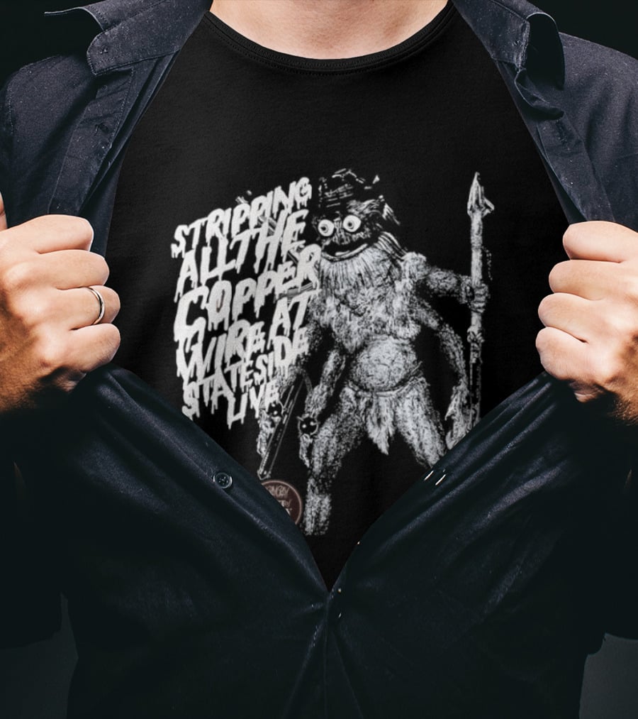 Stripping All The Copper Wire Stateside Live Gangstagrass Mercenary Freedom Infantry T-Shirt