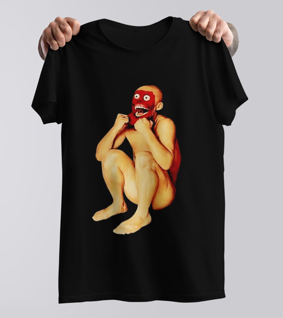 Face Off Meme Bald Character Peeling Illusion T-Shirt