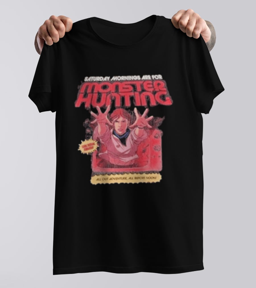 Saturday Mornings Are For Monster Hunting Vatokyo All Out Adventure All Broke None T-Shirt