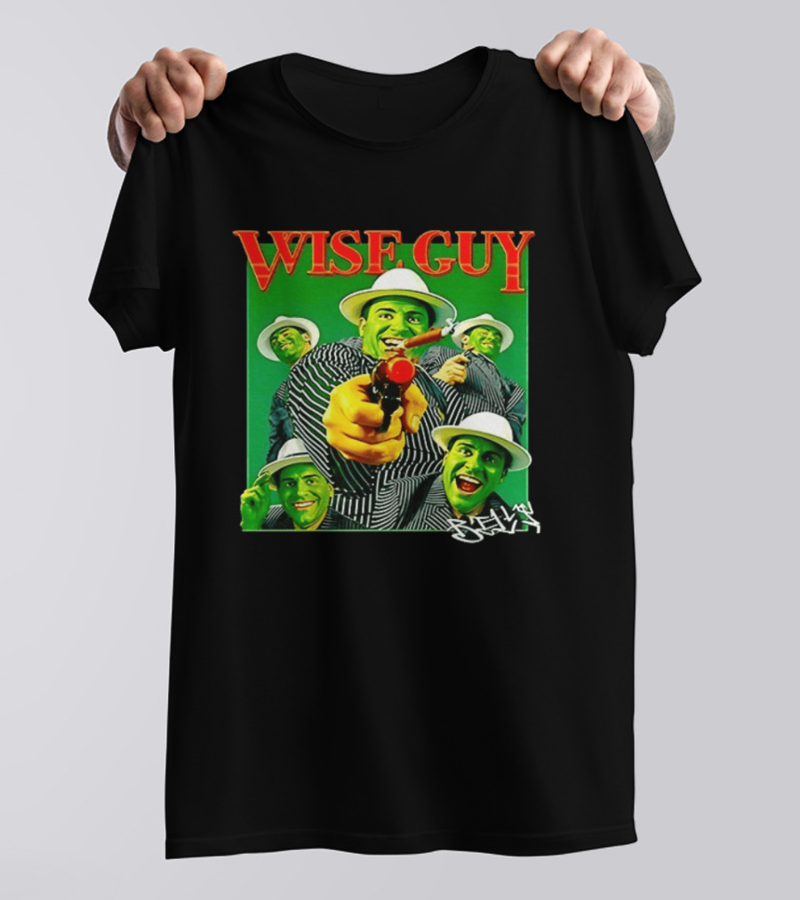 Wise Guy Billy Marchiafava Bold Green Suit And Hat Multiple Faces T-Shirt