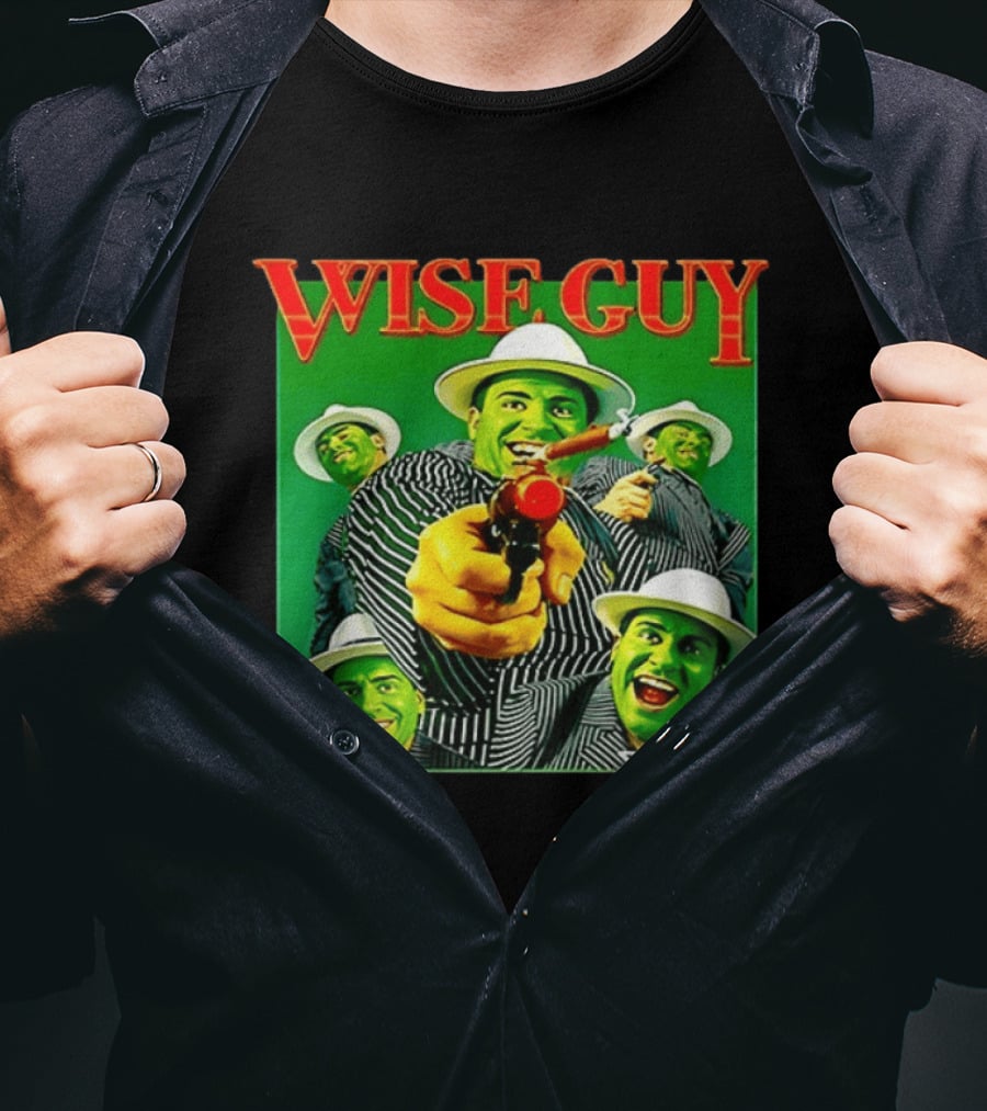 Wise Guy Billy Marchiafava Bold Green Suit And Hat Multiple Faces T-Shirt