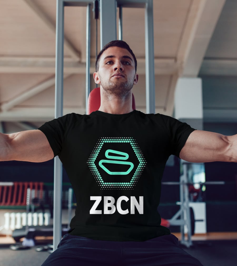 Zebec Network ZBCN Token Hexagon Mint Blue T-Shirt