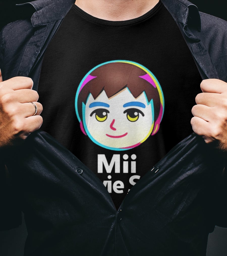 Mii Movie Star Icon Face Emojis T-Shirt