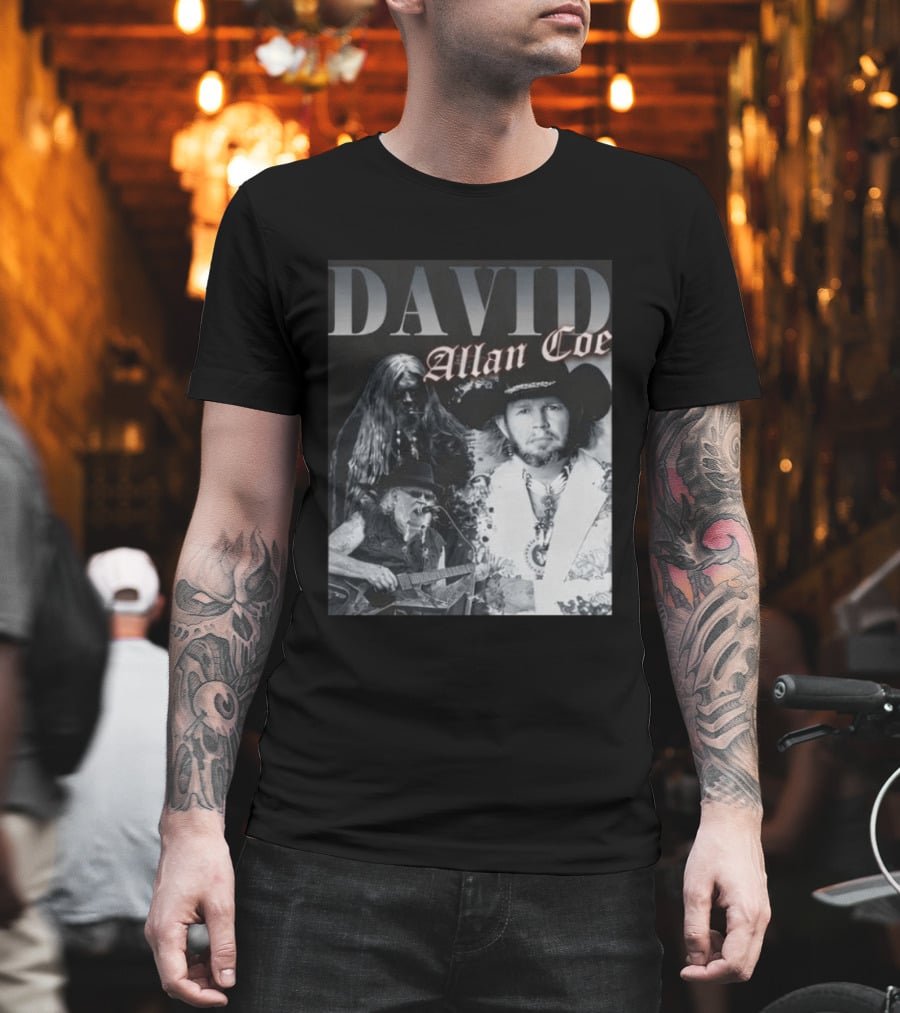 David Allan Coe Iconic Country Music Legend Images T-Shirt