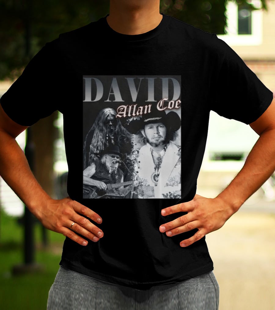 David Allan Coe Iconic Country Music Legend Images T-Shirt