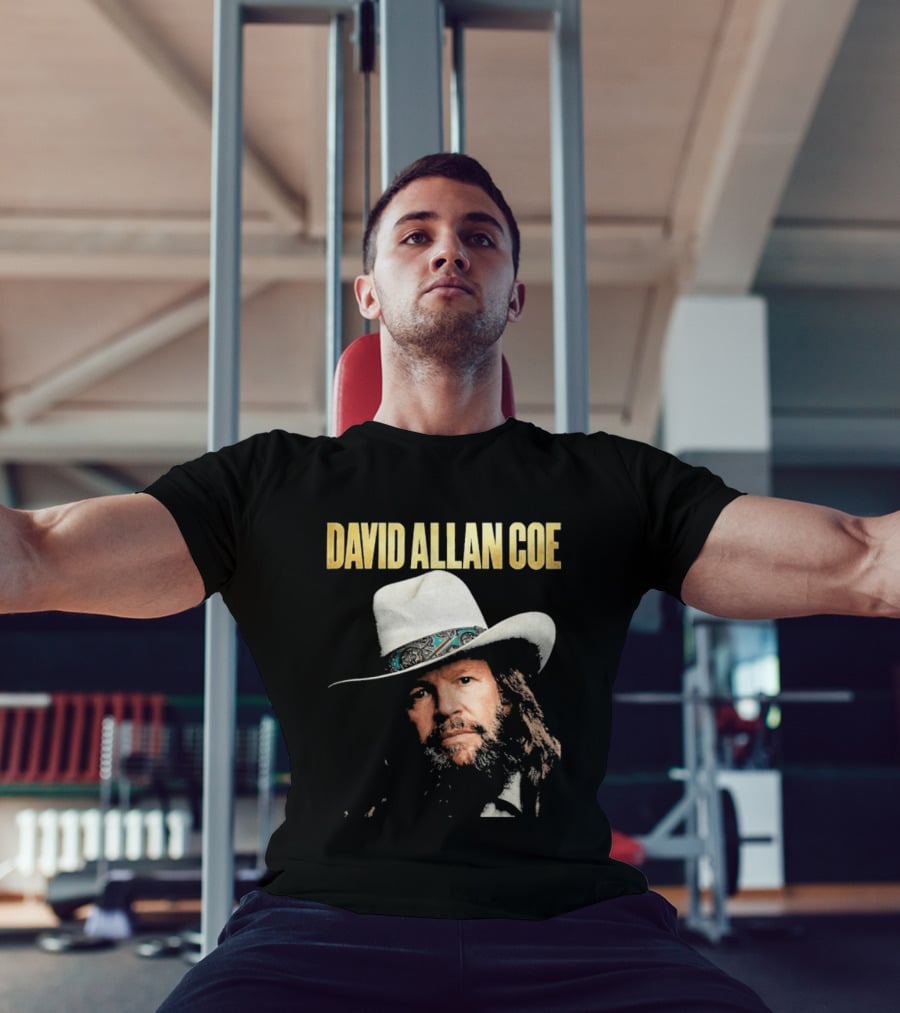 David Allan Coe Country Music Iconic Cowboy Hat T-Shirt