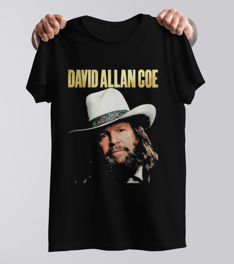David Allan Coe Country Music Iconic Cowboy Hat T-Shirt