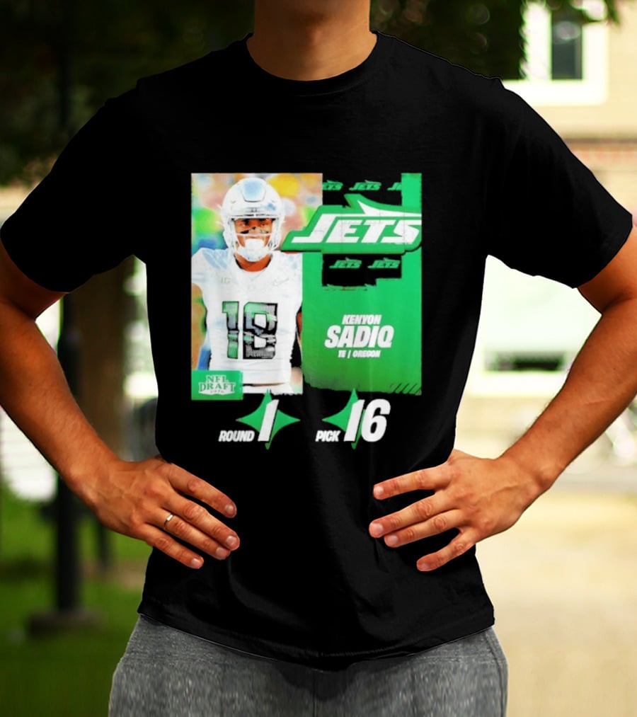 New York Jets Draft Kenyon Sadiq Pick 16 Round 1 2026 NFL Draft T-Shirt